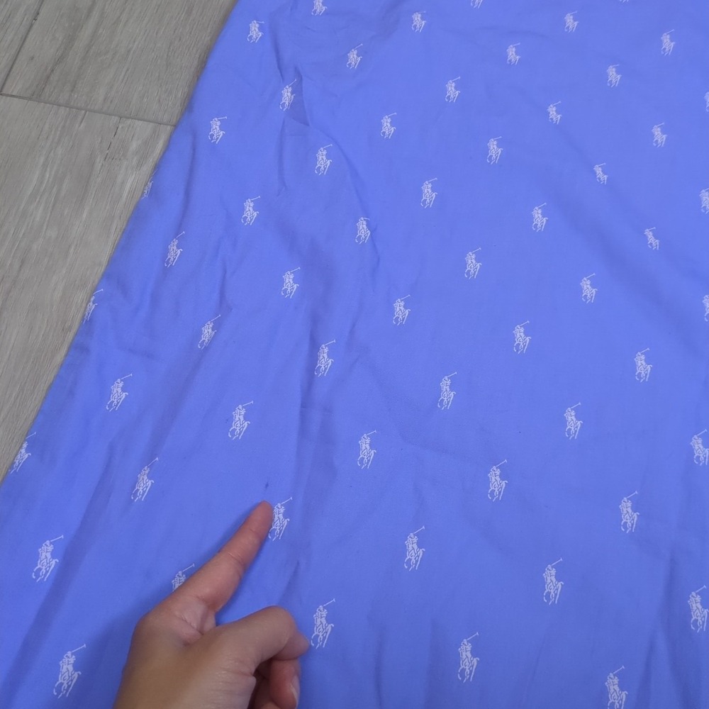 Polo Ralph Lauren Pajama Pants Mens 4XLT Blue White Logo All Over Print Lounge - Picture 16 of 16